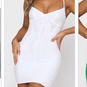 White fox midnight adventures mini dress white never worn with tags size small